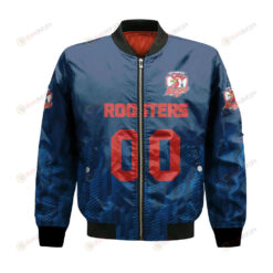 Sydney Roosters Bomber Jacket 3D Printed Team Logo Custom Text And Number