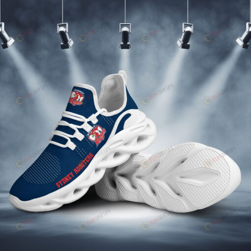 Sydney Roosters Logo Pattern 3D Max Soul Sneaker Shoes In Blue