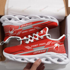 Sydney Swans Logo Custom Name Pattern 3D Max Soul Sneaker Shoes