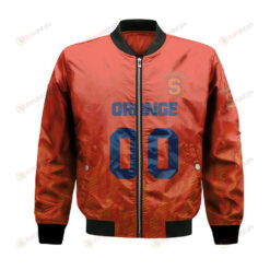 Syracuse Orange Bomber Jacket 3D Printed Team Logo Custom Text And Number