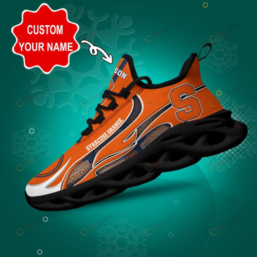 Syracuse Orange Logo Unique Pattern Custom Name 3D Max Soul Sneaker Shoes