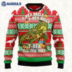 T Rex Tree Christmas Ugly Sweaters For Men Women Unisex