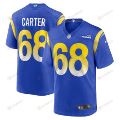 T.J. Carter Los Angeles Rams Game Player Jersey - Royal