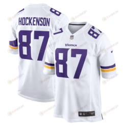T.J. Hockenson 87 Minnesota Vikings Game Player Jersey - White