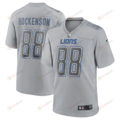 T.J. Hockenson 88 Detroit Lions Men Atmosphere Fashion Game Jersey - Gray