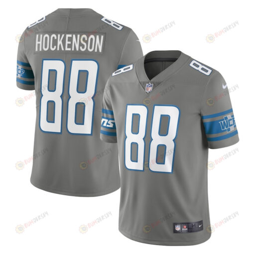 T.J. Hockenson 88 Detroit Lions Vapor Limited Jersey - Steel