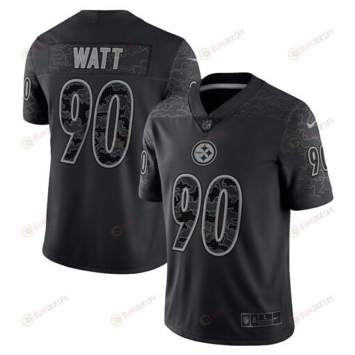 T.J. Watt 90 Pittsburgh Steelers RFLCTV Limited Jersey - Black