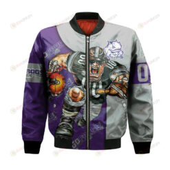 TCU Horned Frogs Bomber Jacket 3D Printed Football