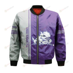 TCU Horned Frogs Bomber Jacket 3D Printed Half Style