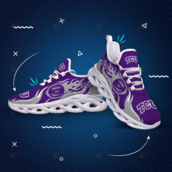 TCU Horned Frogs Logo Fireball Pattern 3D Max Soul Sneaker Shoes