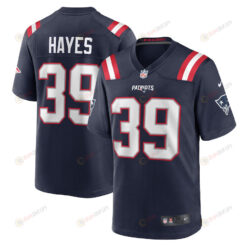 Tae Hayes 39 New England Patriots Game Men Jersey - Navy