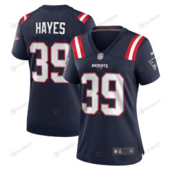 Tae Hayes 39 New England Patriots Game Women Jersey - Navy