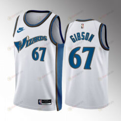 Taj Gibson 67 Washington Wizards 2022-23 Classic Edition White Jersey