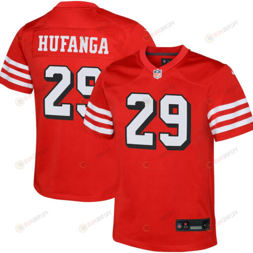 Talanoa Hufanga 29 San Francisco 49ers Youth Jersey - Scarlet