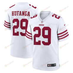 Talanoa Hufanga San Francisco 49ers Away Game Player Jersey - White