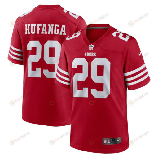 Talanoa Hufanga San Francisco 49ers Game Player Jersey - Scarlet