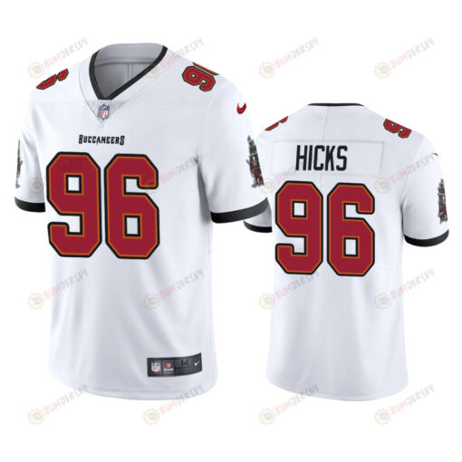 Tampa Bay Buccaneers Akiem Hicks 96 White Vapor Limited Jersey - Men's