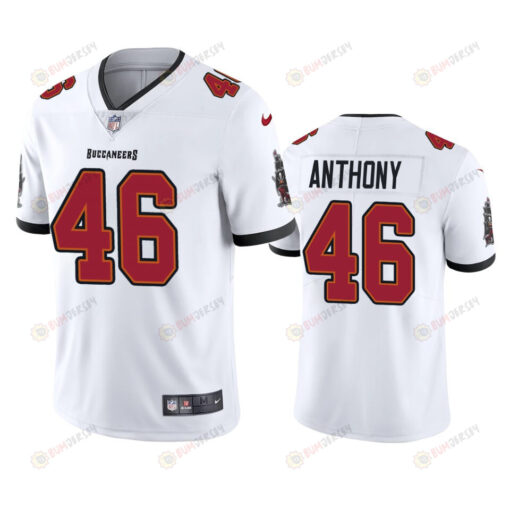 Tampa Bay Buccaneers Andre Anthony 46 White Vapor Limited Jersey - Men's