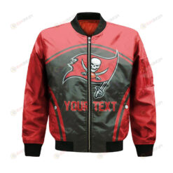 Tampa Bay Buccaneers Bomber Jacket 3D Printed Custom Text And Number Curve Style Sport