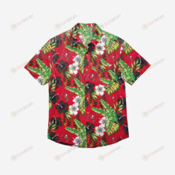 Tampa Bay Buccaneers Floral Button Up Hawaiian Shirt