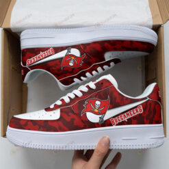 Tampa Bay Buccaneers Logo Camo Pattern Air Force 1 Printed