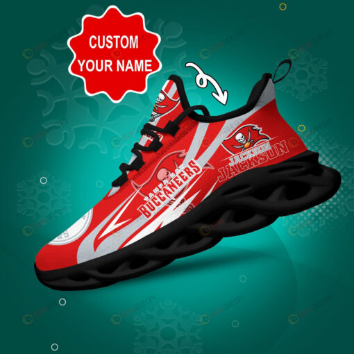 Tampa Bay Buccaneers Logo Line Pattern Custom Name 3D Max Soul Sneaker Shoes