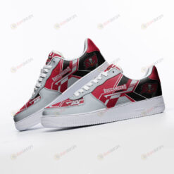 Tampa Bay Buccaneers Logo Pattern Air Force 1 Printed In Red Gray