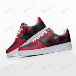 Tampa Bay Buccaneers Logo Pattern Red Air Force 1 Printed