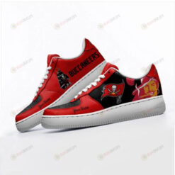 Tampa Bay Buccaneers Logo Smoking Man Pattern Custom Name Air Force 1 Printed