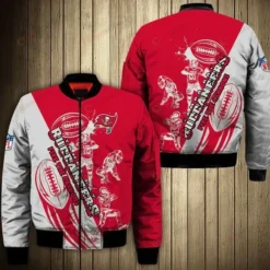 Tampa Bay Buccaneers Players Pattern Bomber Jacket - Red