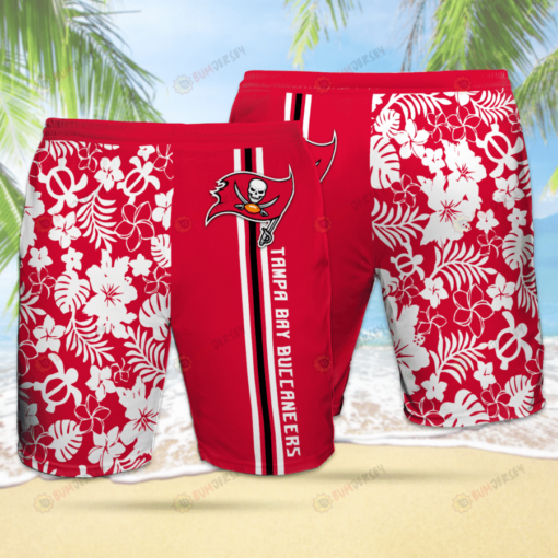 Tampa Bay Buccaneers Red Theme Hawaiian Shorts Summer Shorts Men Shorts - Print Shorts
