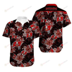 Tampa Bay Buccaneers Short Sleeve Curved Hawaiian Shirt