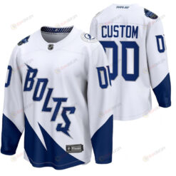 Tampa Bay Lightning 00 Custom White 2022 Stadium Series Jersey Jersey