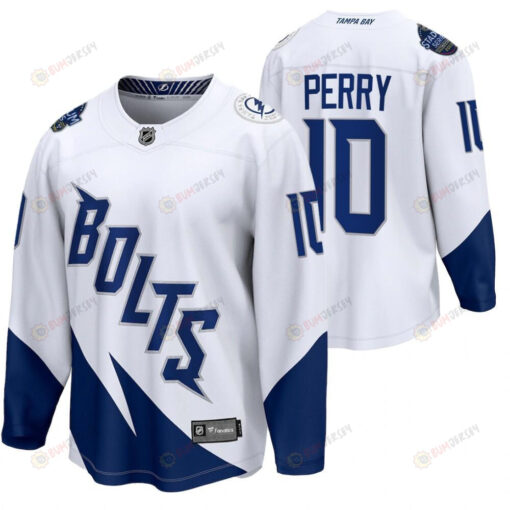 Tampa Bay Lightning 10 Corey Perry 2022 Stadium Series White Jersey Jersey