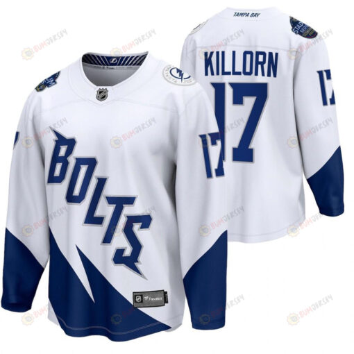 Tampa Bay Lightning 17 Alex Killorn 2022 Stadium Series White Jersey Jersey