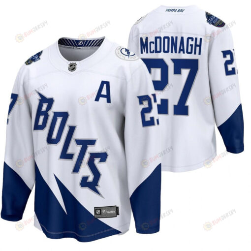 Tampa Bay Lightning 27 Ryan McDonagh 2022 Stadium Series White Jersey Jersey