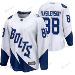 Tampa Bay Lightning 88 Andrei Vasilevskiy 2022 Stadium Series White Jersey Jersey