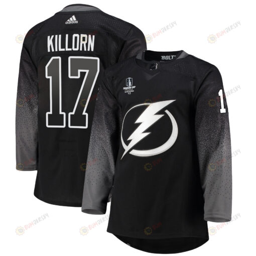 Tampa Bay Lightning Alex Killorn 17 alternate 2022 Stanley Cup Final Breakaway Men Jersey - black