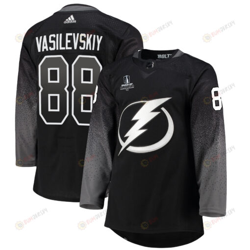 Tampa Bay Lightning Andrei Vasilevskiy 88 Alternate 2022 Stanley Cup Playoffs Breakaway Men Jersey - Black