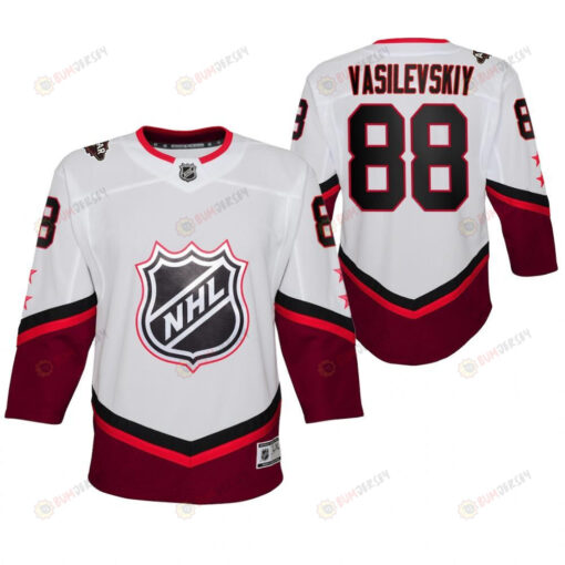 Tampa Bay Lightning Andrei Vasilevskiy 88 White 2022 All-Star Eastern Jersey Youth