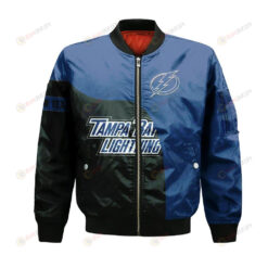 Tampa Bay Lightning Bomber Jacket 3D Printed Curve Style Custom Text And Number