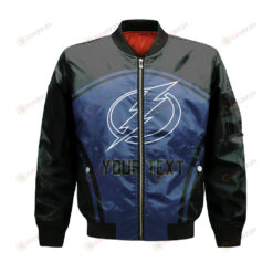 Tampa Bay Lightning Bomber Jacket 3D Printed Custom Text And Number Curve Style Sport