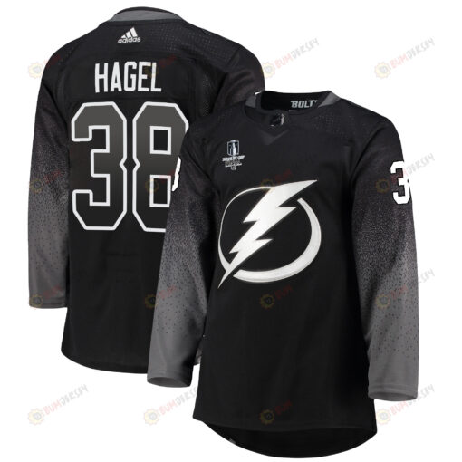 Tampa Bay Lightning Brandon Hagel 38 alternate 2022 Stanley Cup Final Breakaway Men Jersey - black