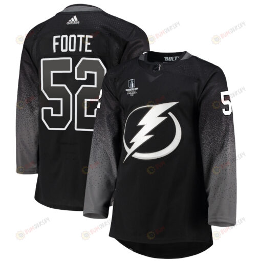 Tampa Bay Lightning Callan Foote 52 alternate 2022 Stanley Cup Final Breakaway Men Jersey - black