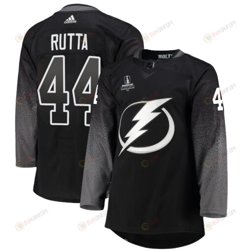 Tampa Bay Lightning Jan Rutta 44 Alternate 2022 Stanley Cup Playoffs Breakaway Men Jersey - Black