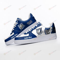 Tampa Bay Lightning Mascot Logo Pattern Custom Name Air Force 1 Printed