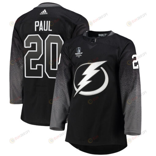 Tampa Bay Lightning Nick Paul 20 alternate 2022 Stanley Cup Final Breakaway Men Jersey - black