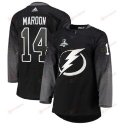 Tampa Bay Lightning Patrick Maroon 14 Alternate 2022 Stanley Cup Champions Breakaway Men Jersey - Black