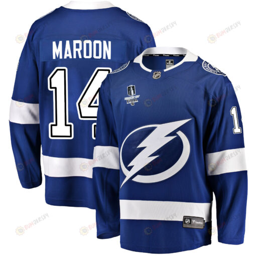 Tampa Bay Lightning Patrick Maroon 14 Home 2022 Stanley Cup Final Breakaway Men Jersey - Blue