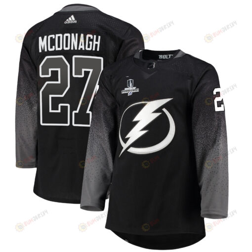 Tampa Bay Lightning Ryan McDonagh 27 Alternate 2022 Stanley Cup Champions Breakaway Men Jersey - Black